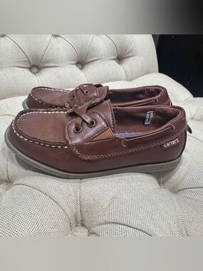 Carter's Brown Boys' Moccasin Slip-On with Lace Accent